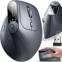 Pionowa Mysz Bezprzewodowa Myszka Wertykalna Ergonomiczna WiFi Bluetooth Bt