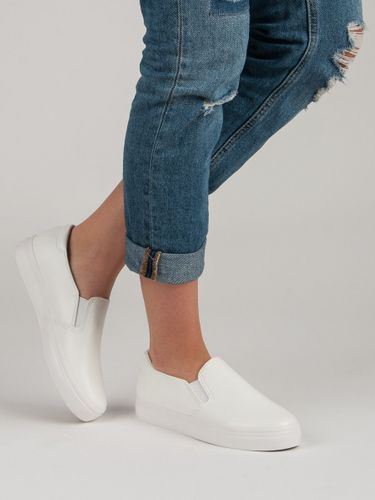 BIAŁE TRAMPKI SLIP ON Rozmiar - 41 na Arena.pl