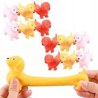 12x GNIOTEK PIES JAMNIK PIASKOWY ANTYSTRESOWY SENSORYCZNY ROZCIĄGANY PRANK