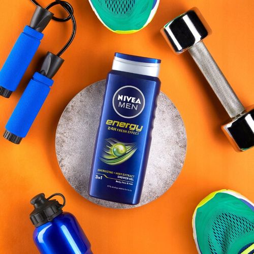 NIVEA MEN 3w1 Żel pod prysznic męski zestaw - Płyn do mycia 500ml x5 na Arena.pl