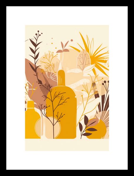 Plakat 30x45cm Złote Rośliny zdjęcie 3