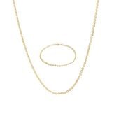 komplet, delikatne, okragłe ogniwa 7