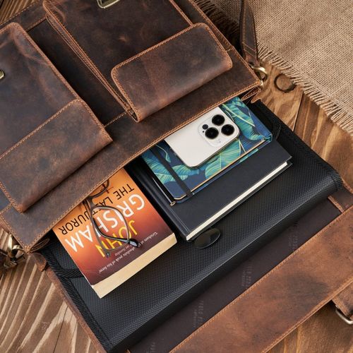 torba męska na ramię skórzana vintage brązowa paolo peruzzi t-100-hbr na Arena.pl