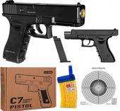 METALOWY PISTOLET NA KULKI C7AIRSOFT GUN 6MM