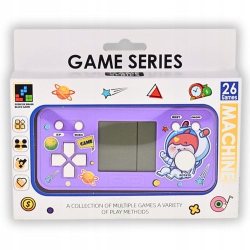 ELEKTRONICZNA GRA RETRO PRZENOŚNA MINI KONSOLA TETRIS DLA DZIECI NA BATERIE na Arena.pl