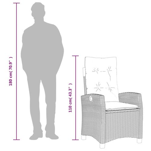 5-cz. zestaw mebli ogrodowych z poduszkami, brązowy, polirattan na Arena.pl