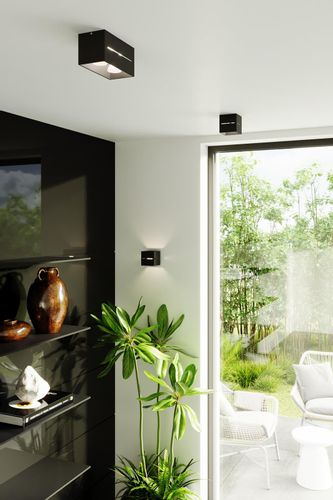 LAMPA sufitowa SL.0207 metalowa OPRAWA kostka cube czarna na Arena.pl