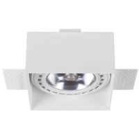 Podtynkowa LAMPA sufitowa MOD PLUS 9408 Nowodvorski wpuszczana OPRAWA metalowy WPUST kwadratowy biały