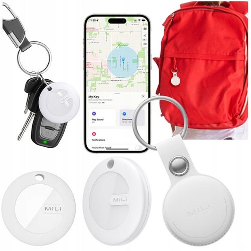 Lokalizator GPS MiTag MiLi do iOS + Etui Brelok do plecaka kluczy dla psa na Arena.pl