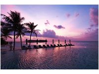 60X40CM OBRAZ MAGICZNY ZACHÓD SŁOŃCA MALEDIWACH