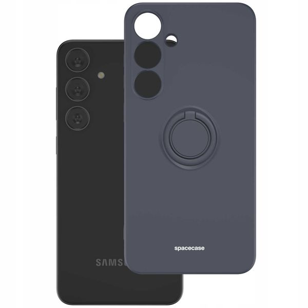 Spacecase Silicone Ring Galaxy S24+ Black zdjęcie 3
