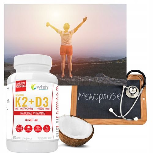 WITAMINA K2 MK7 200mg natto + D3 4000IU MCT 60KAPS na Arena.pl