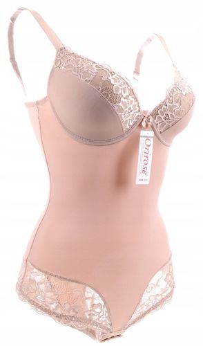 Orirose satynowe BODY WYSZCZUPLAJĄCE modelujące brzuch BIUSTONOSZ push-up na Arena.pl