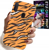 ETUI DO SAMSUNG GALAXY A40 - PLECKI W TYGRYSIE PASKI POKROWIEC +SZKŁO