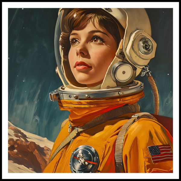 Plakat 80x80cm Pionierka Kosmosu zdjęcie 3