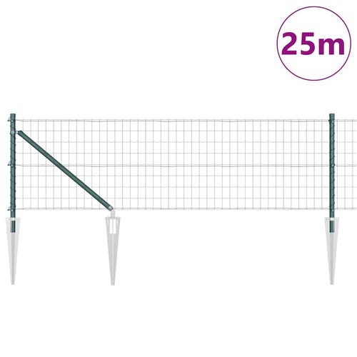 Ogrodzenie z słupkami Zielony 0.4 x 25 m Stal na Arena.pl