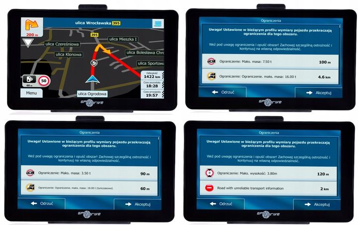 Nawigacja GPS 9" iGO Primo Truck TIR BUS Ciężarówka Autobus Gps4Drive zdjęcie 5