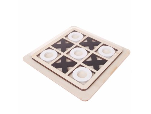 Gra planszowa kółko i krzyżyk drewniana prezent na Arena.pl