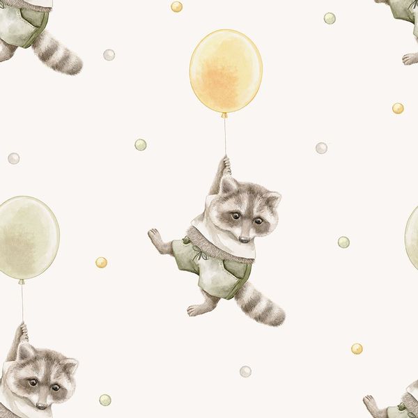 Tapeta Żółty Balonik W64 250 cm płótno zdjęcie 1