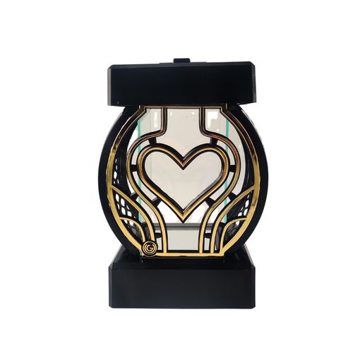 Znicz kapliczka GLAMUR Rattan Mały serce złoty na Arena.pl