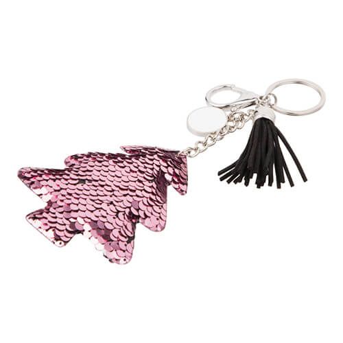 Brelok do kluczy do sublimacji - różowa choinka na Arena.pl