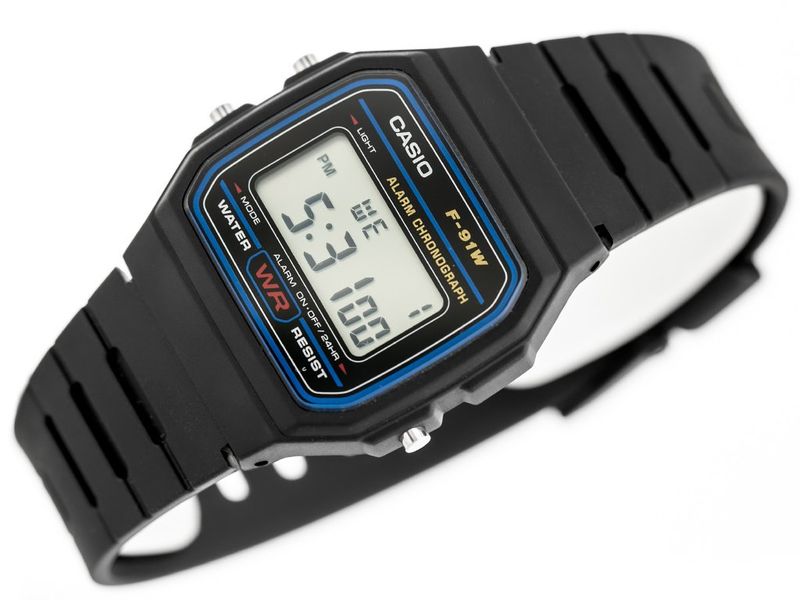 ZEGAREK MĘSKI CASIO F-91W-1YER (zd086a) - KLASYKA + BOX zdjęcie 2