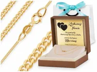 ZŁOTY ŁAŃCUSZEK 585 PANCERKA GRAWER 50 CM ZL82