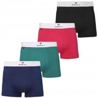 Bokserki Męskie Klasyczne Dopasowane Wygodne Komfortowe 4-PAK MORAJ L
