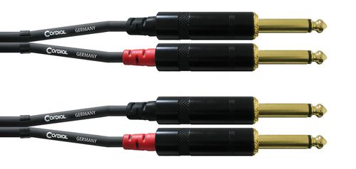Kabel przewód audio sygnałowy Jack 6,3 mm 1,5 m pozłacany Cordial CFU PP na Arena.pl