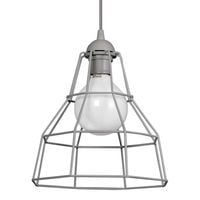 Lampa wisząca metalowa VEN W-CORF/A GR drut loft szary