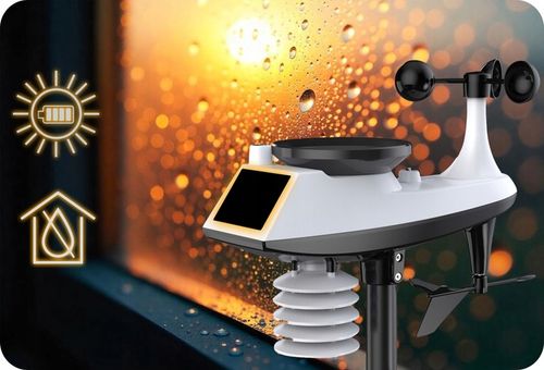 Bezprzewodowa stacja pogodowa pogody higrometr termometr budzik na Arena.pl