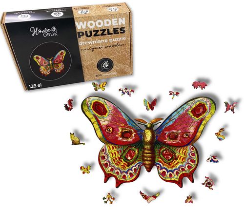 Puzzle Drewniane dla dzieci i dorosłych Motyl 3 Butterfly 3 na Arena.pl
