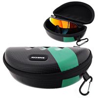 Etui na okulary sportowe ROCKBROS black carbon/green ET-ROCK-3