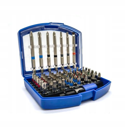 ZESTAW BITY KOŃCÓWKI IMBUS HEX TORX PH PZ 56 ELEMENTÓW na Arena.pl