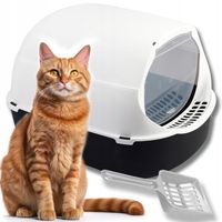 KUWETA DLA KOTA DUŻA Z FILTREM ŁOPATKA NA ŻWIREK ZABUDOWANA WYTRZYMAŁA