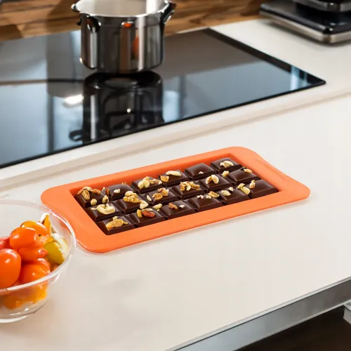 FORMA SILIKONOWA TABLICZKA DO CZEKOLADY KOSTKA 15SZT LÓD DESER 10,3x21,2 CM na Arena.pl