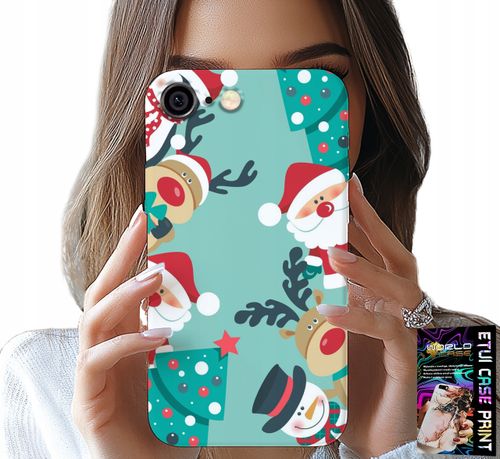 ETUI DO IPHONE ( 6 PLUS ) - MIKOŁAJ, RENIFER BAŁWAN ŚWIĄTECZNE WZORY na Arena.pl