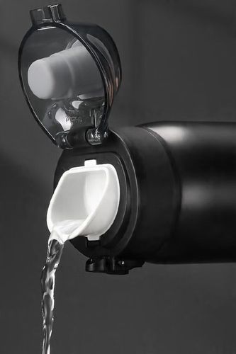 KUBEK TERMICZNY TERMOS DO KAWY 500ML BUTELKA ZE STALI NIERDZEWNEJ CZARNA na Arena.pl