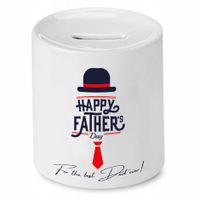 Skarbonka Dla Taty Happy Father's Day Prezent Z Nadrukiem Ze Zdjęciem