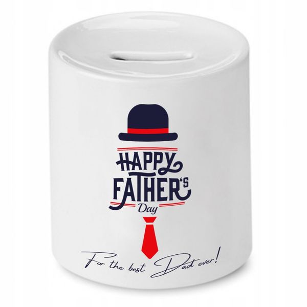 Skarbonka Dla Taty Happy Father's Day Prezent Z Nadrukiem Ze Zdjęciem zdjęcie 1