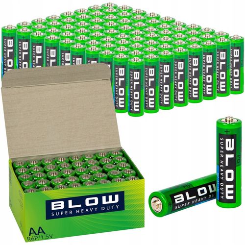 80x MOCNA BATERIA HEAVY DUTY BLOW AA LR6 R6 PALUSZKI 1,5V ZESTAW BATERIE na Arena.pl