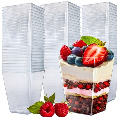 PUCHARKI do DESERÓW POJEMNIK NA ŻYWNOŚĆ na DESERY na DESERKI 24szt 150ml na Arena.pl