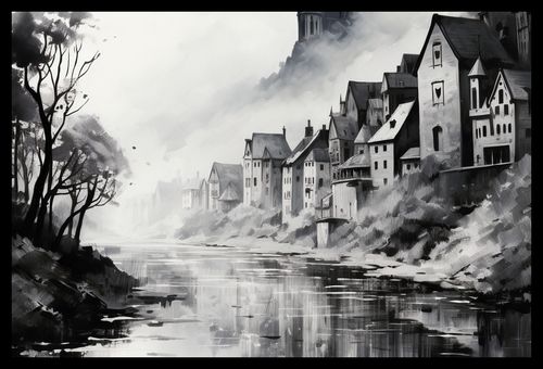 Plakat 45x30cm Mglisty Refleks na Arena.pl