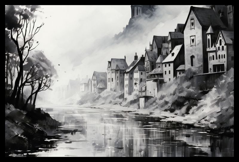 Plakat 45x30cm Mglisty Refleks zdjęcie 2