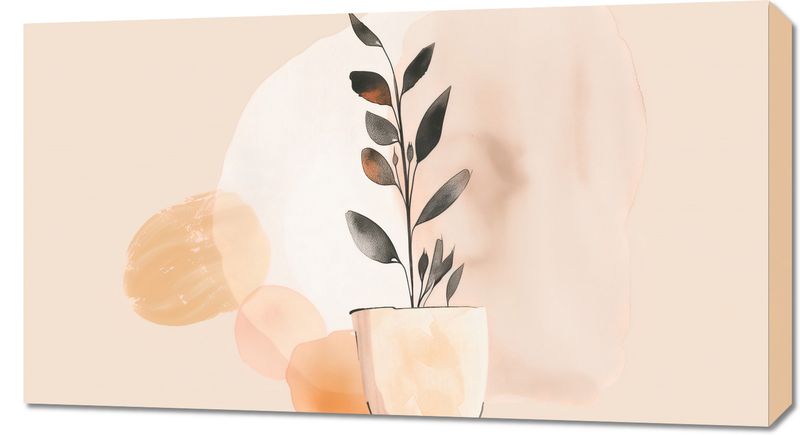 Obraz 90x50cm Doniczkowy Kolor zdjęcie 1