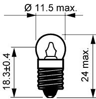 Żarówka E10 3,5V 0,25A [00187] na Arena.pl