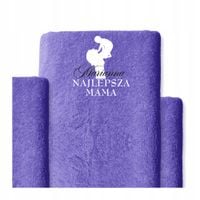 Ręcznik z haftem 140x70 cm bawełniany prezent z imieniem DLA MAMY