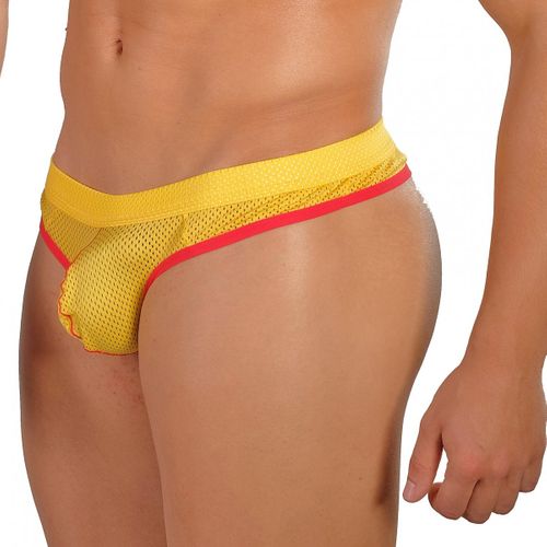 Stringi męskie WJ Air Mesh Yellow S na Arena.pl