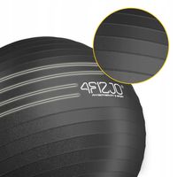 PIŁKA DO GIMNASTYKI REHABILITACJI WZMOCNIENIE MIĘŚNI ZESTAW Z POMPKĄ 75 CM