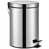Kosz na Śmieci 7l ViO 7B9-ROS Srebrny do Domu Kuchni łazienkowy z Pedałem